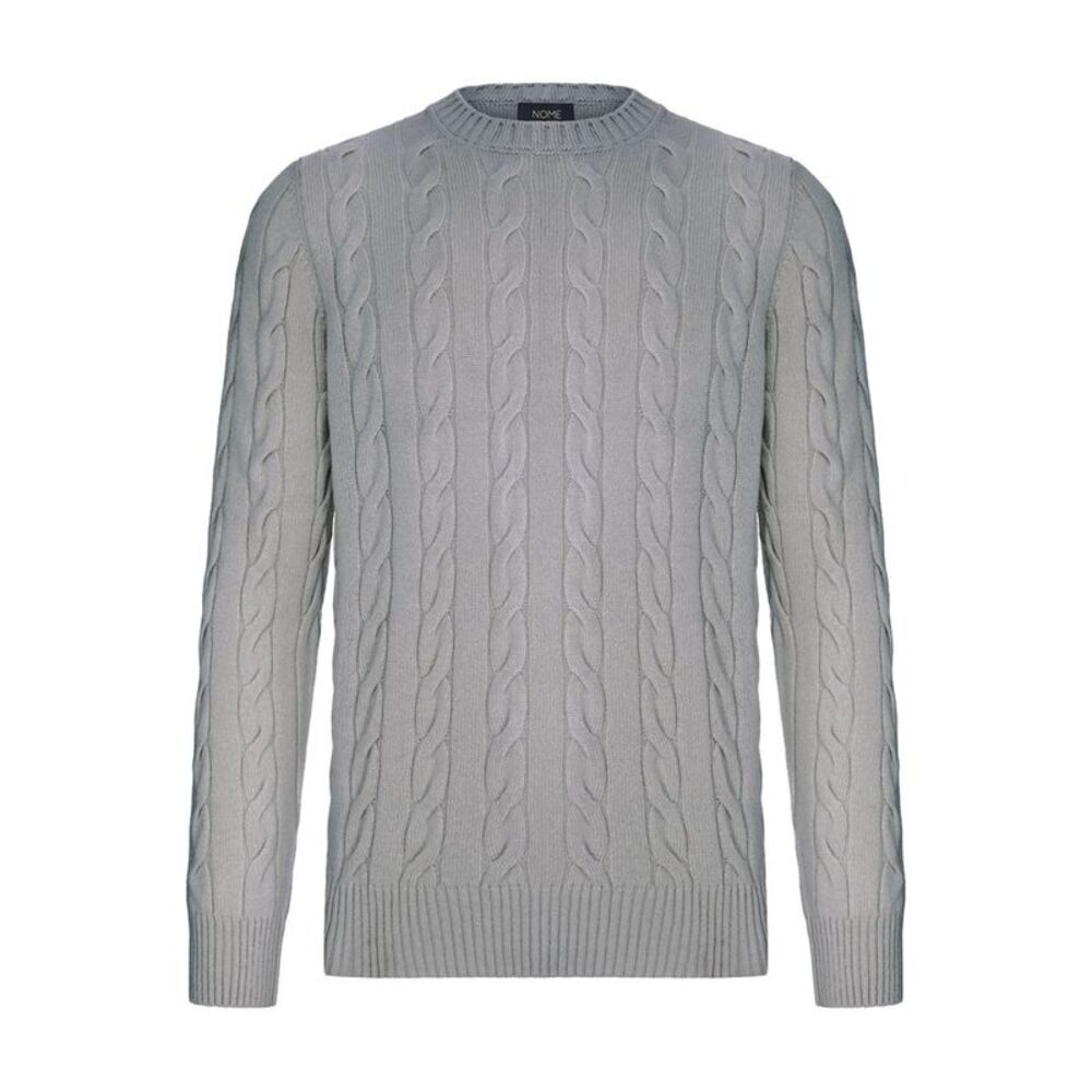 Nome G Men Crew Neck Cable Knit Sweater